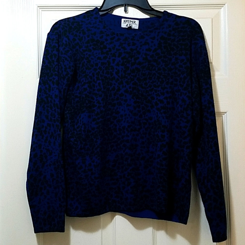 Kasper and Company A.S.L. medium acrylic and wool sweater